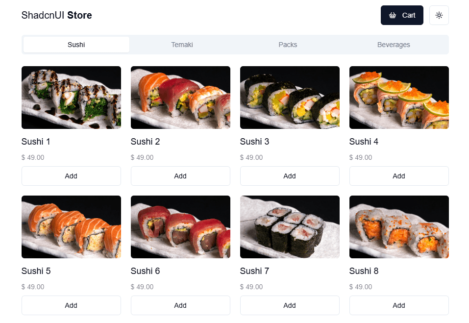 Shadcn-UI Store image